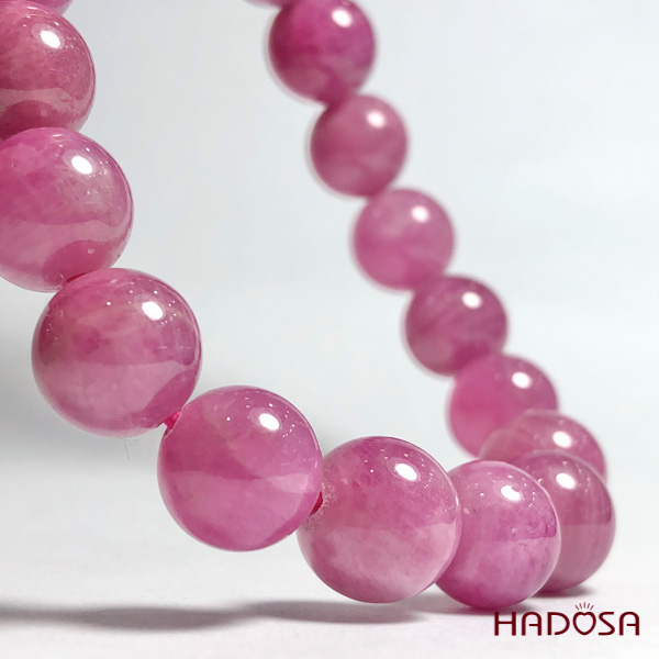 Vòng Ruby hồng tươi đẹp 10mm cao cấp