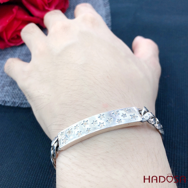 Lắc tay nam bạc cao cấp