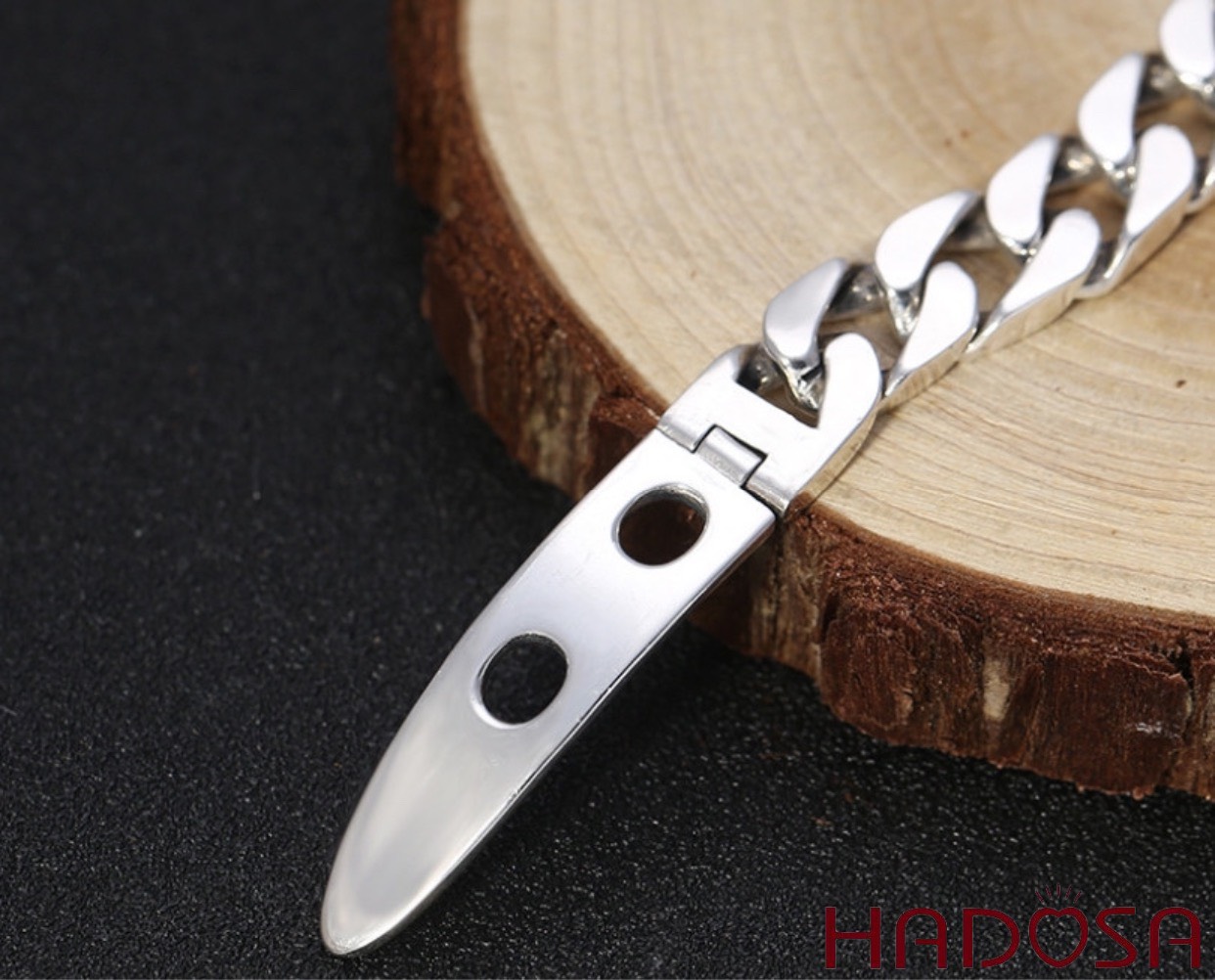 Lắc bạc nam 1 cây khóa Belt