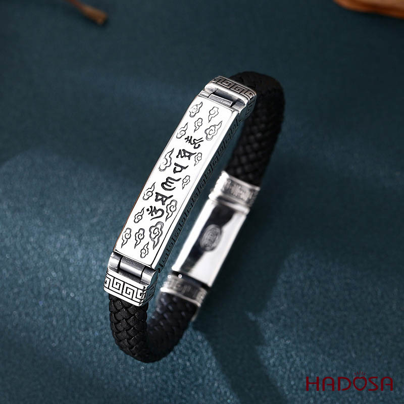 Vòng tay da bạc Thái