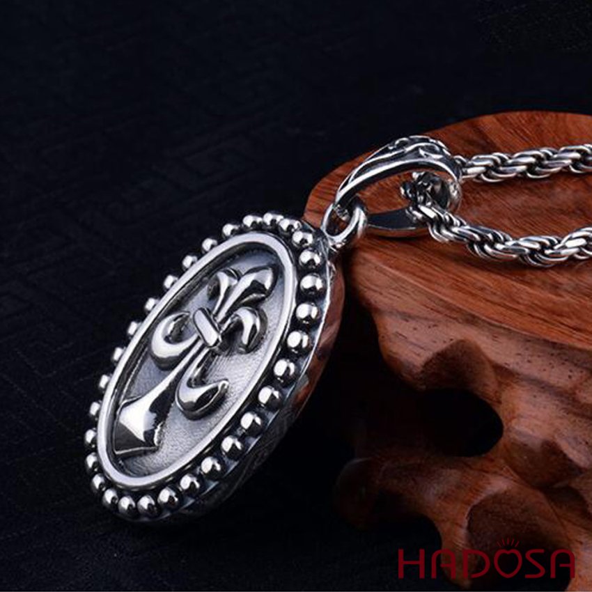 Mặt dây chuyền bạc nam