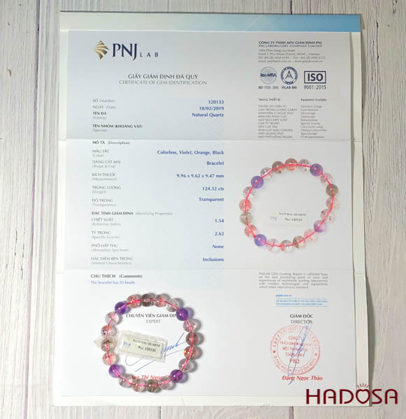 Vòng đá Supper Seven 8mm chuẩn 4A