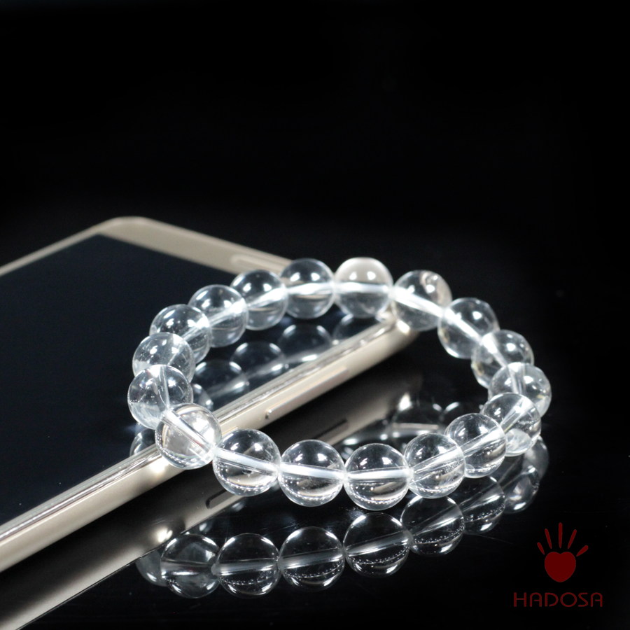 Vòng đá Thạch Anh Trắng 10mm chuẩn 4A