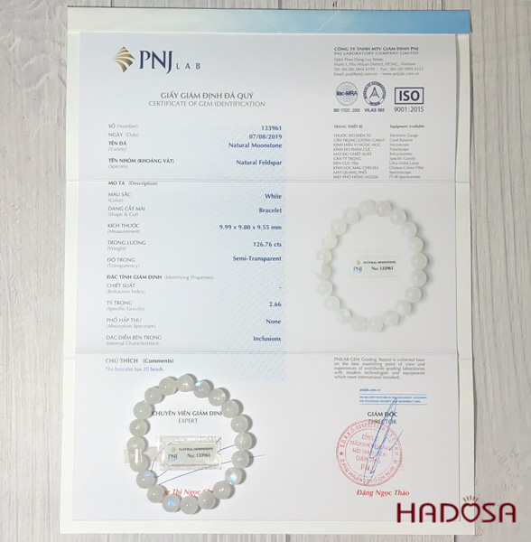 Vòng đá Mặt Trăng 9mm cao cấp chuẩn 4A