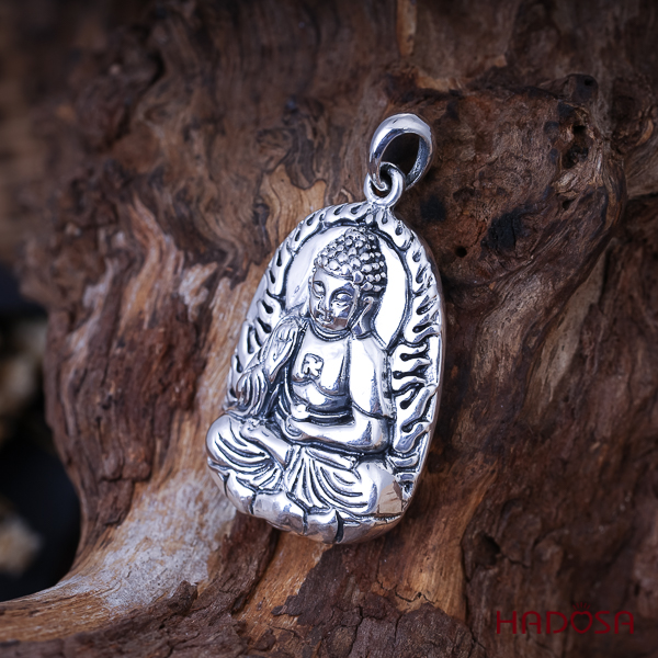 Mặt dây chuyền bạc Thái Phật bản mệnh Adida