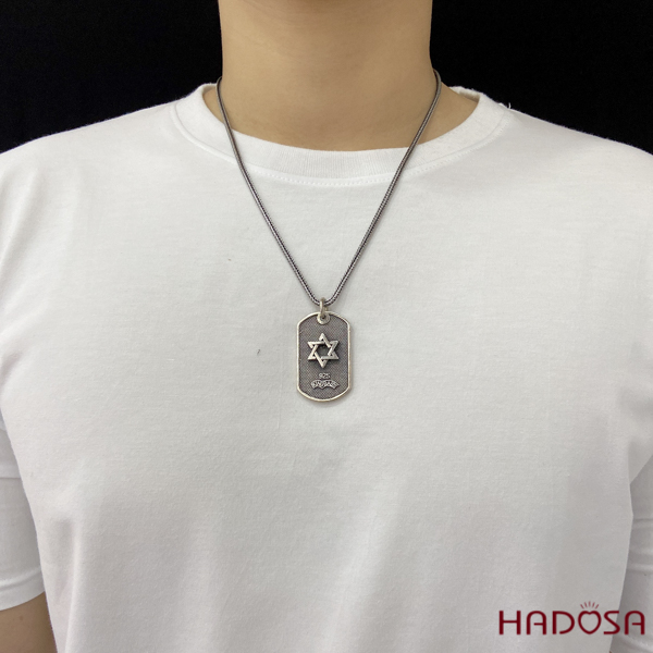 Mặt dây chuyền bạc nam 43x26mm