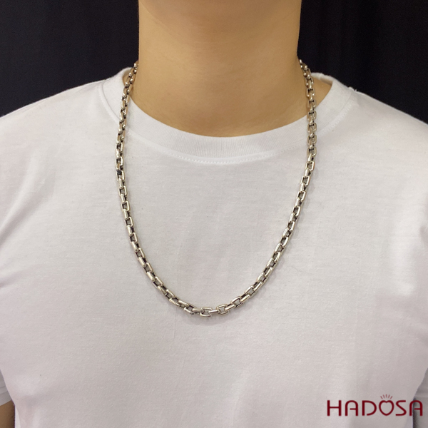 Dây chuyền bạc nam size to