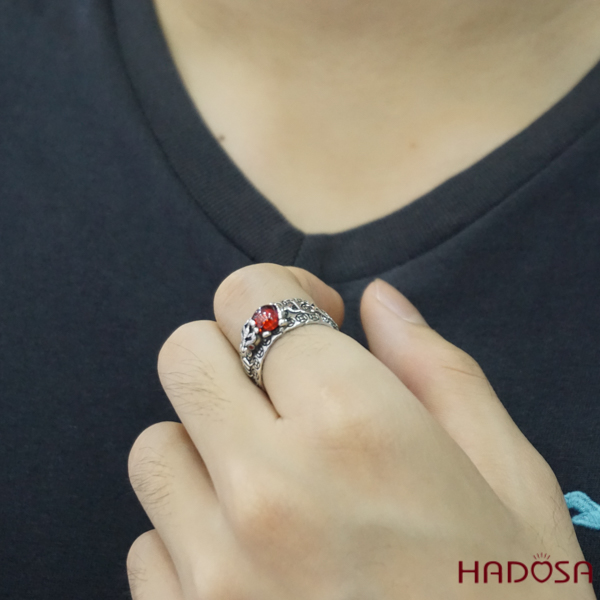 Nhẫn bạc tỳ hưu nam