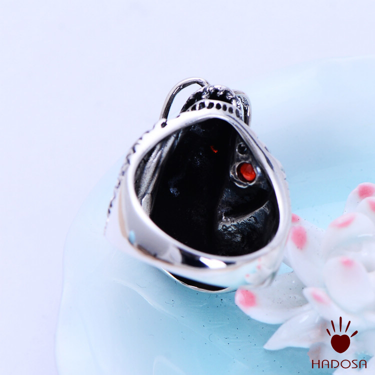 Nhẫn bạc Thái đầu Rồng