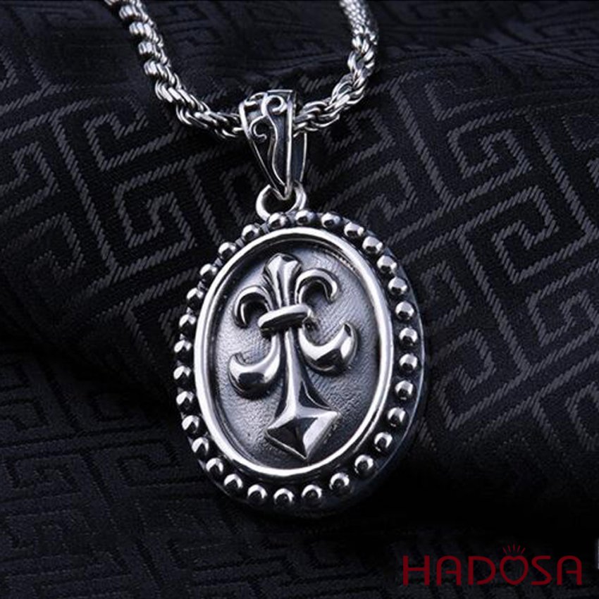 Mặt dây chuyền bạc nam