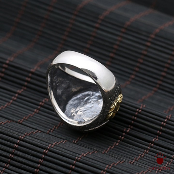 Nhẫn nam bạc Thái Voi Thần Ganesha