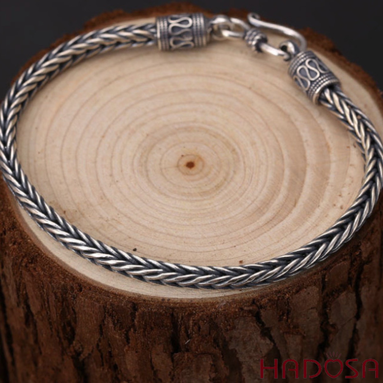 Lắc tay nam cao cấp bạc Thái