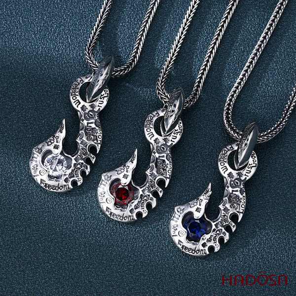 Mặt dây chuyền bạc đẹp 47*19mm