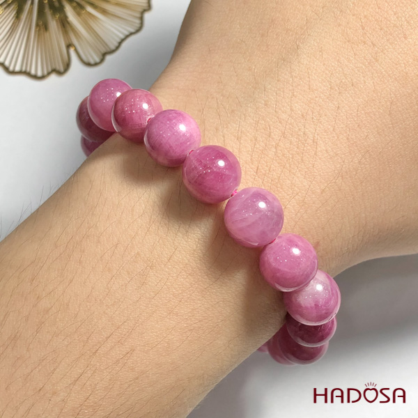 Vòng Ruby hồng tươi đẹp 10mm cao cấp