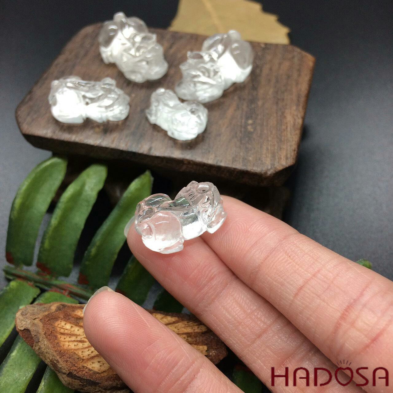 Tỳ hưu Thạch anh trắng Hadosa