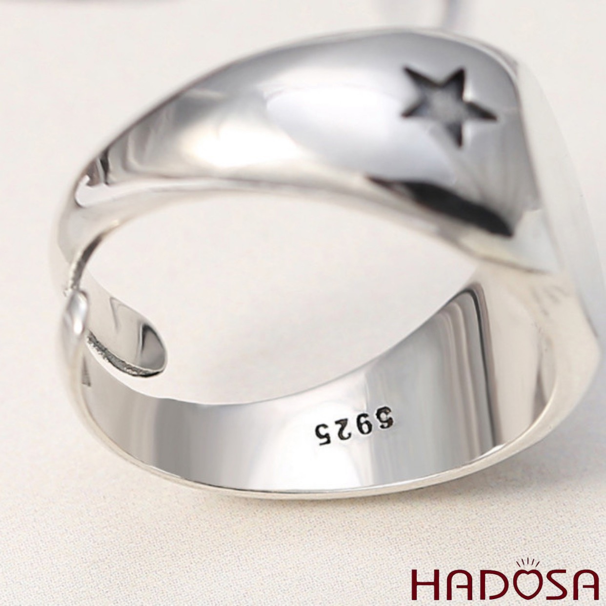 Nhẫn bạc trơn nam bạc Thái cao cấp