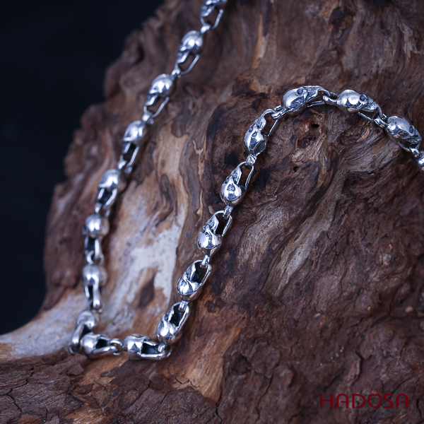 Dây chuyền bạc Thái Đầu lâu