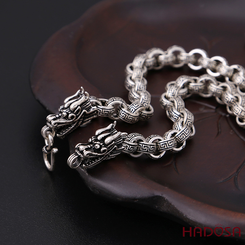 Dây chuyền bạc nam đầu Rồng