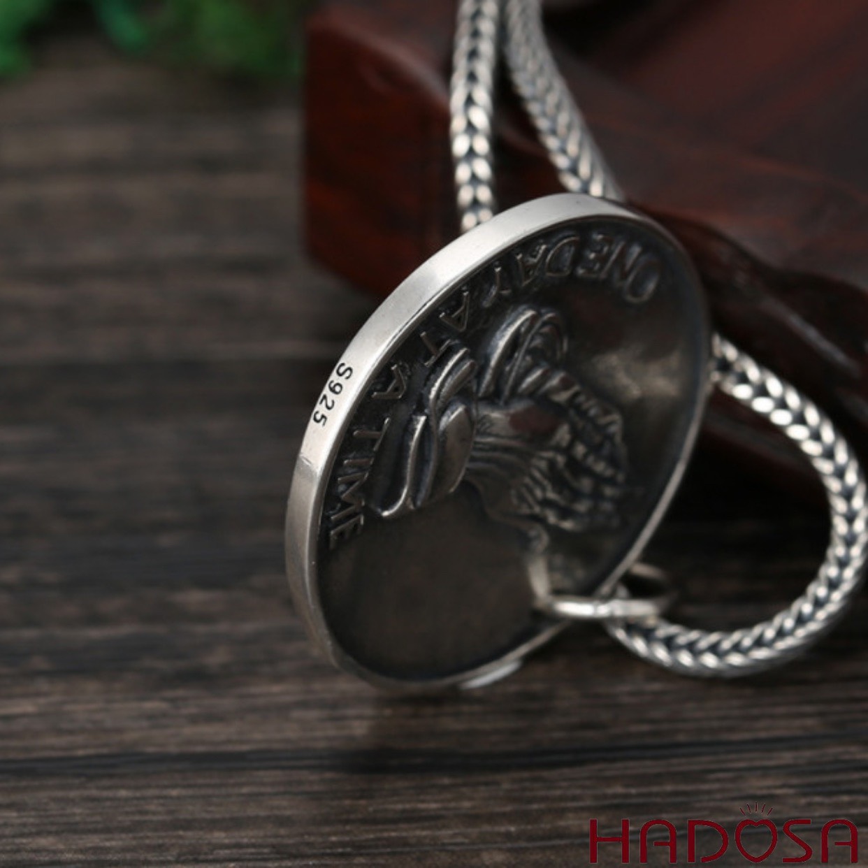 Mặt dây chuyền bạc nam đẹp 28mm