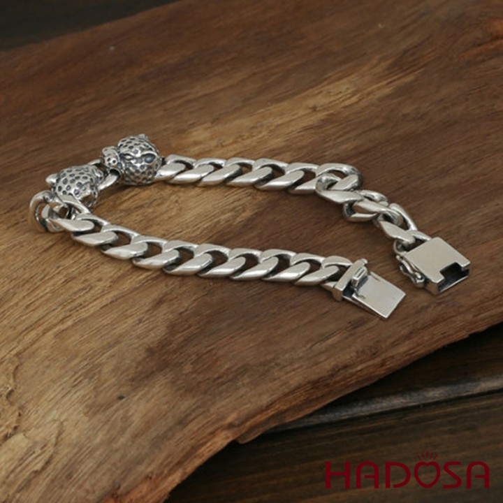 Lắc tay bạc nam đầu Cọp