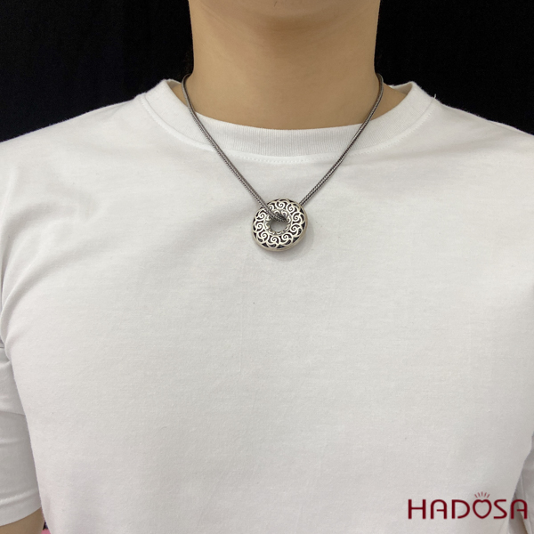 Mặt đồng điếu bạc  Thái đẹp 33*33mm