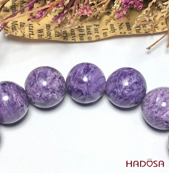 Vòng đá mắt rồng Charoite 12mm cao cấp chuẩn 5A