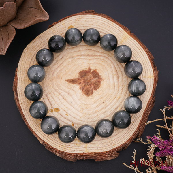 Vòng đá mắt chim Ưng xám 12mm 6A