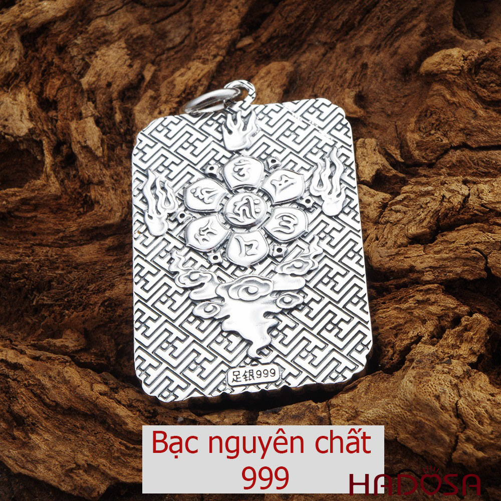 Mặt dây chuyền bạc Thái Phật bản mệnh Bất Động Minh Vương (Dậu)