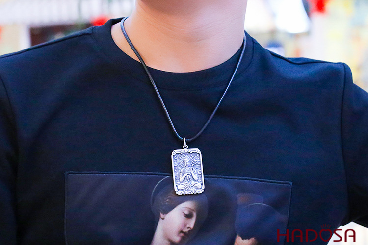 Mặt dây chuyền bạc Thái Phật bản mệnh Đại thế Chí (Ngọ)