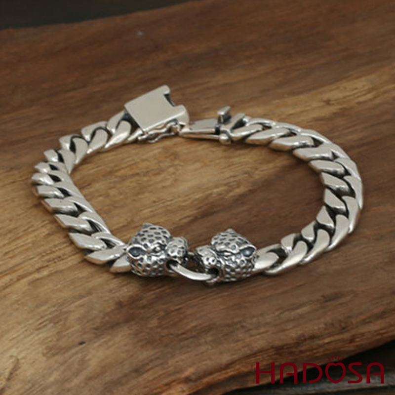 Lắc tay bạc nam đầu Cọp