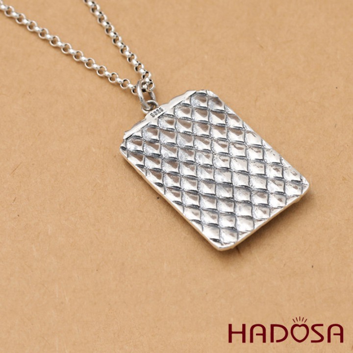 Măt dây chuyền bạc Thái chạm Rồng