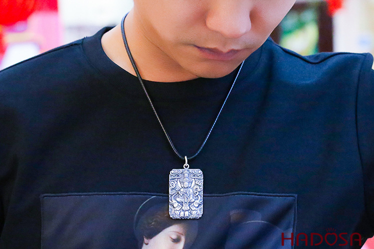 Mặt dây chuyền bạc Thái Phật bản mệnh Phổ Hiền (Thìn, Tỵ)