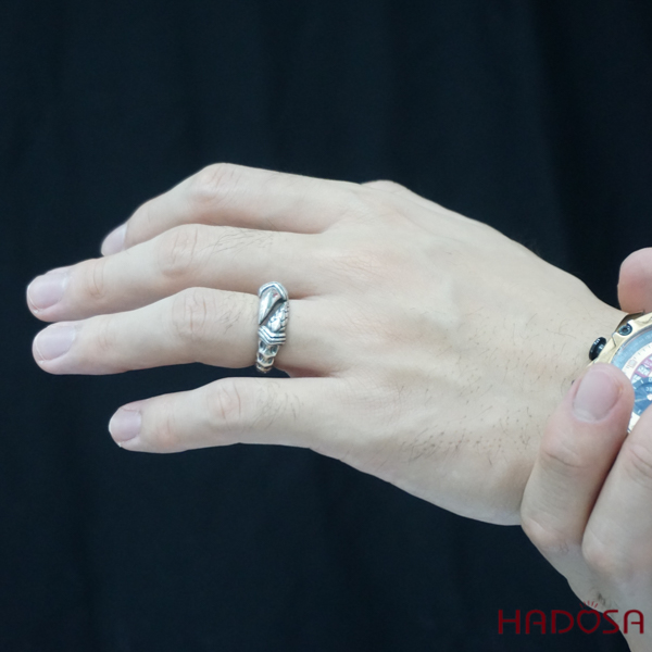 Nhẫn bạc nam móng Rồng