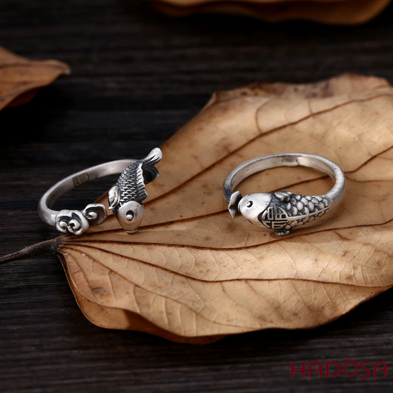 Nhẫn nữ bạc Thái Cá Chép