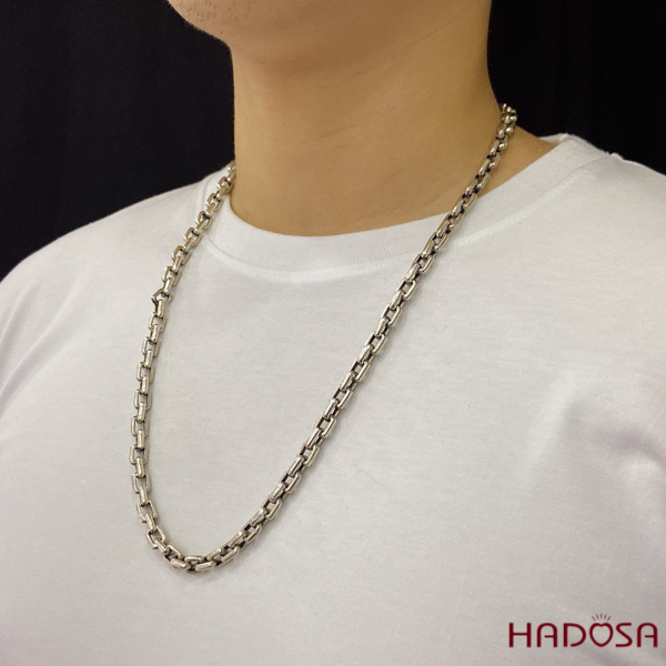 Dây chuyền bạc nam size to