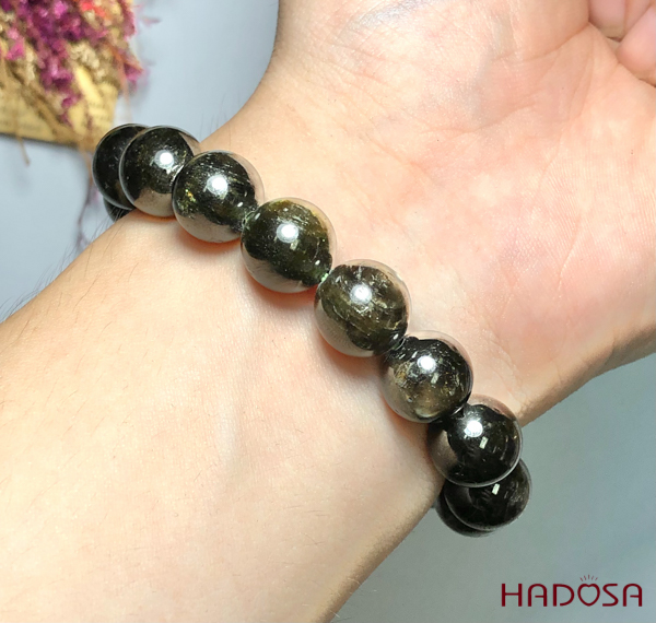 Vòng đá Sapphire ánh titan cao cấp 11.5mm chuẩn 5A