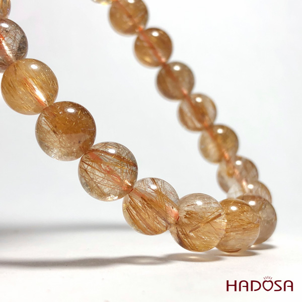 Vòng Thạch Anh tóc đồng 8mm chuẩn 5A(-)