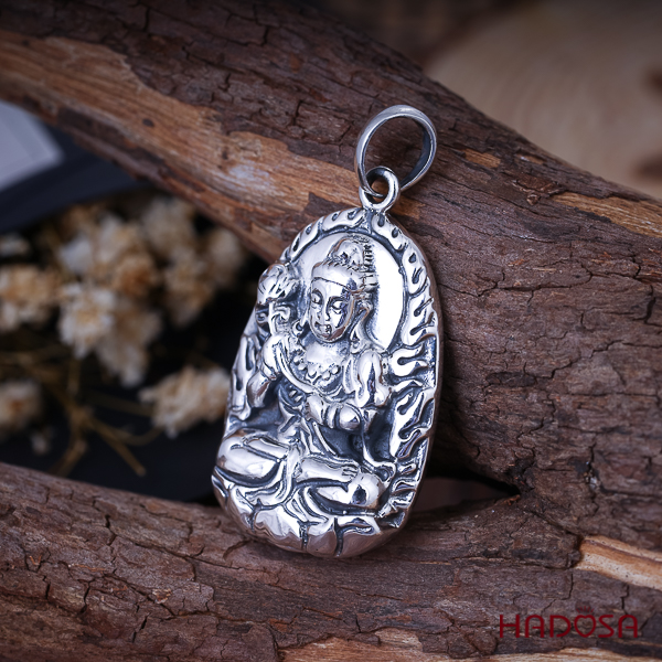 Mặt dây chuyền bạc Thái Phật bản mệnh Đại Thế Chí Bồ Tát (Ngọ)