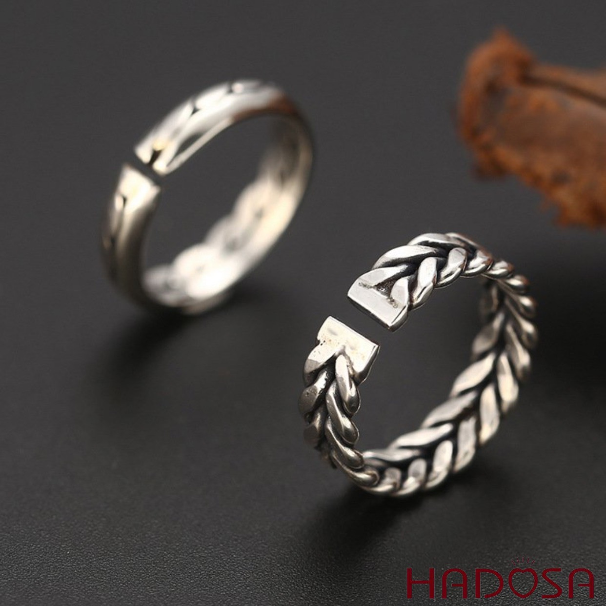 Nhẫn bạc Thái 6mm