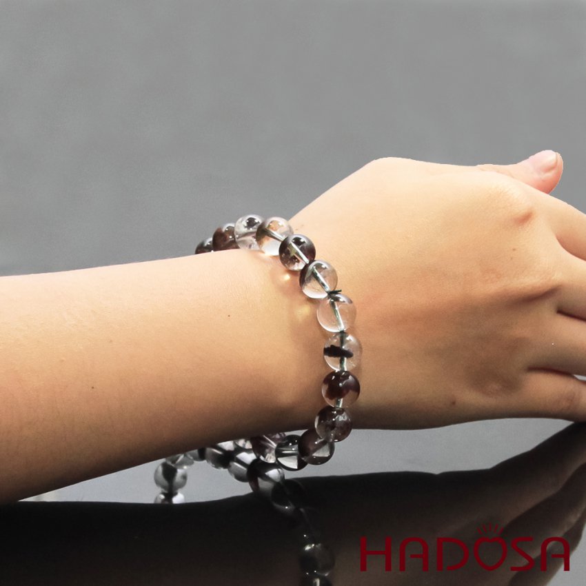 Thạch anh ưu linh nâu đỏ 10mm