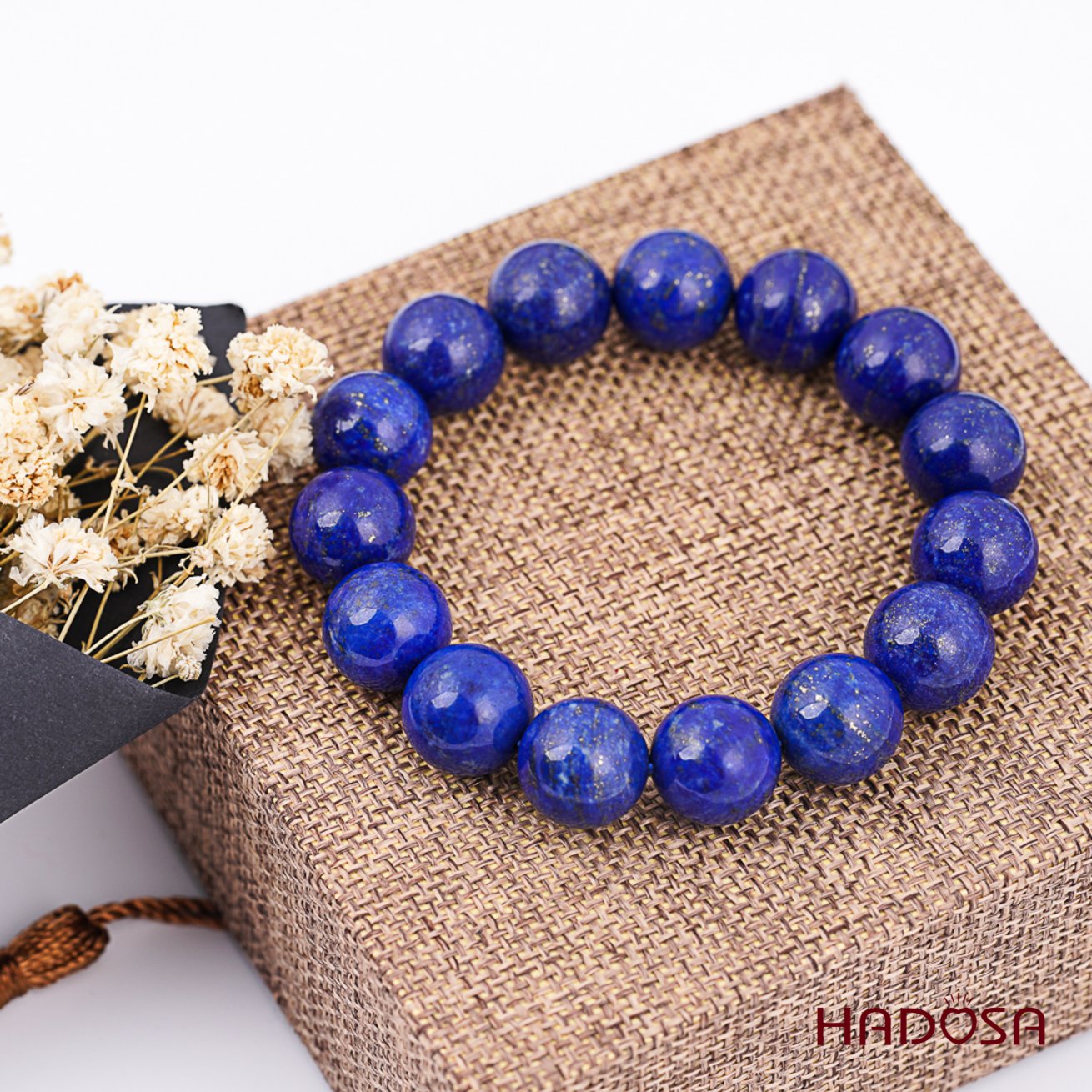 Vòng tay đá Lapis 12mm cao cấp chuẩn 6A