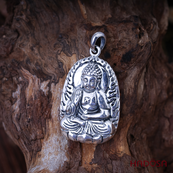 Mặt dây chuyền bạc Thái Phật bản mệnh Adida