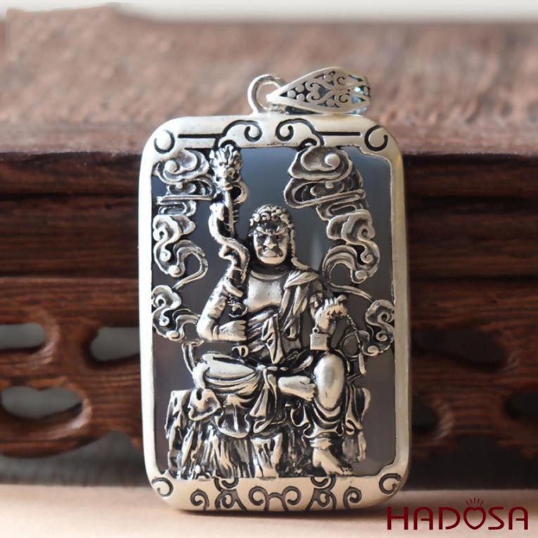 Mặt dây chuyền bạc Thái Phật bản mệnh 12 con giáp