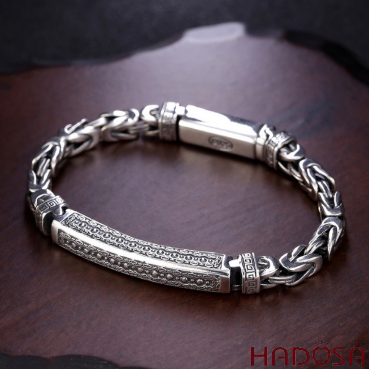 Vòng tay nam bạc thái cao cấp