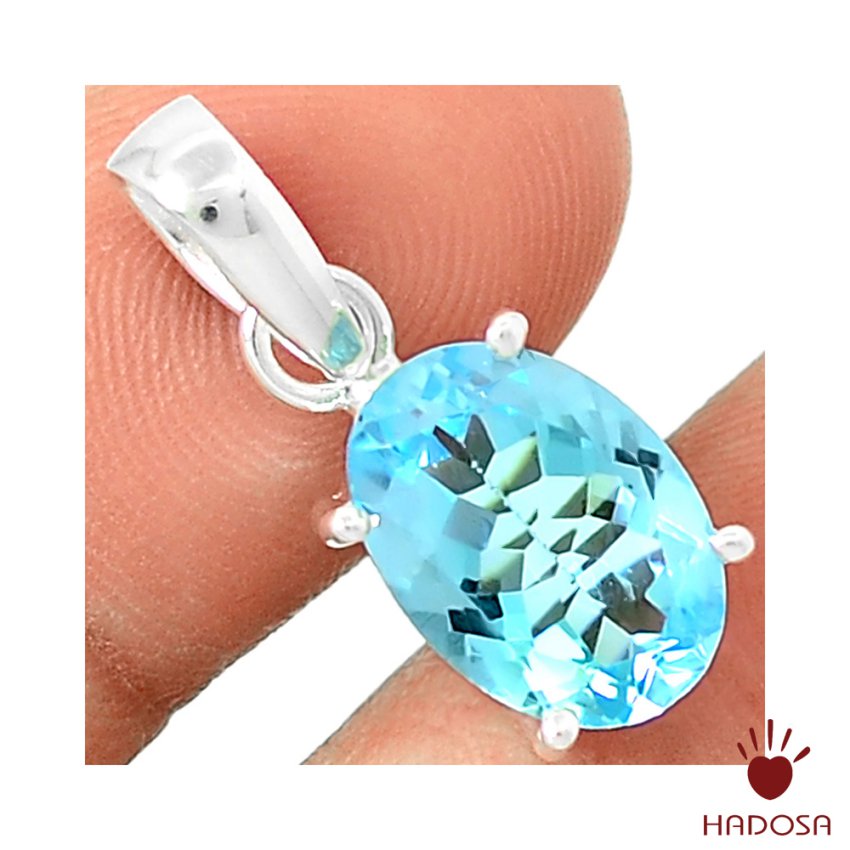 Mặt dây chuyền nữ đá Topaz cao cấp bạc 925