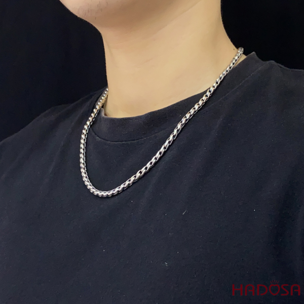 Vòng cổ nam chất bạc Thái