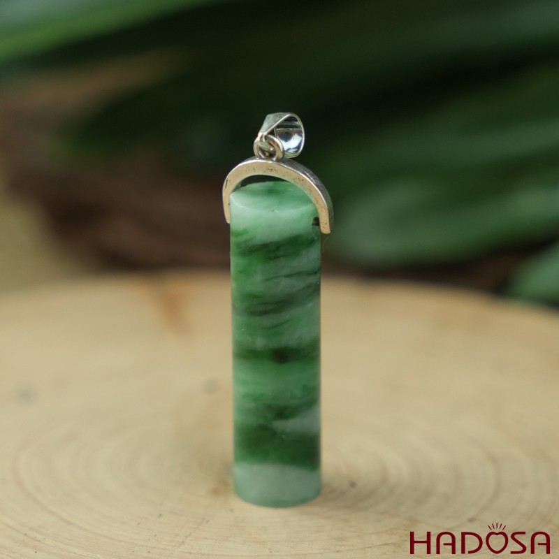 Mặt dây chuyền Cẩm thạch hình trụ 31-33mm