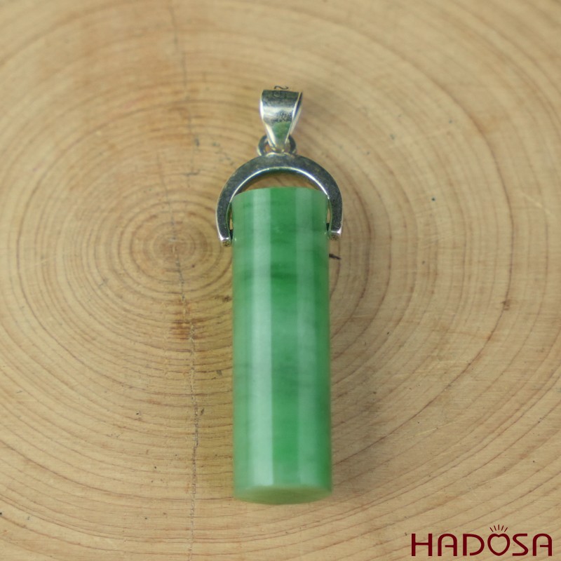 Cận cảnh Mặt dây chuyền Cẩm thạch hình trụ 25-27mm | HADOSA HADOSA