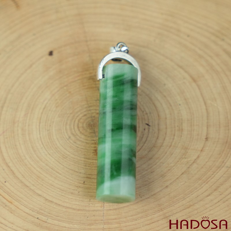 Mặt dây chuyền Cẩm thạch hình trụ 31-33mm