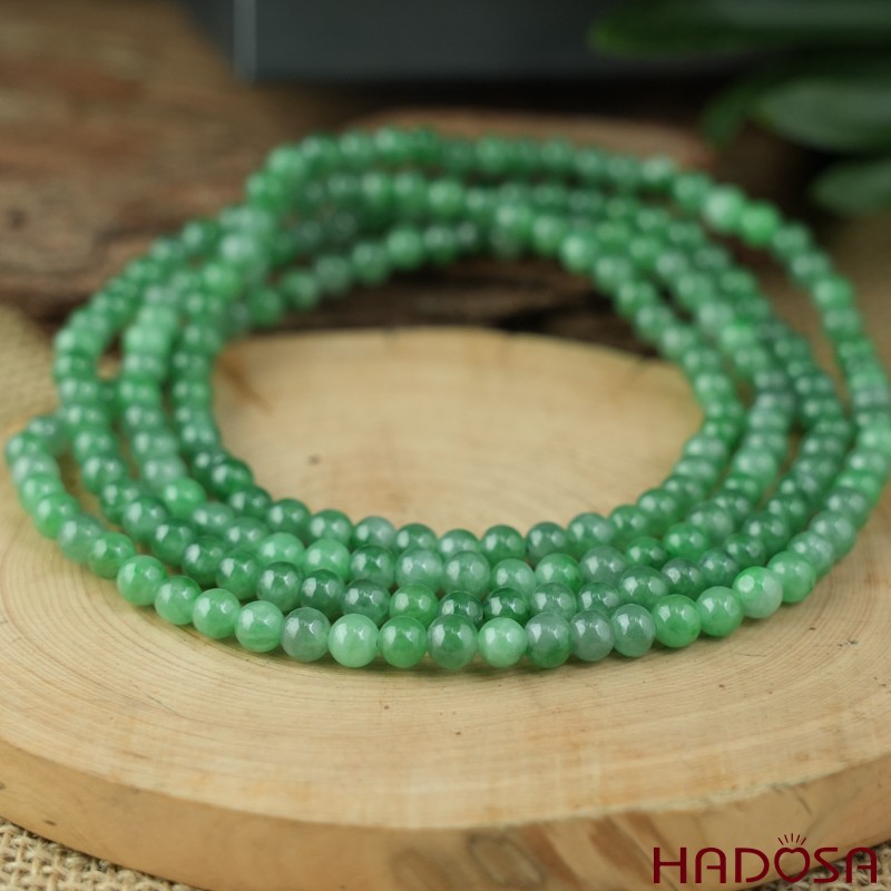 Vòng cổ Ngọc cẩm thạch 6mm